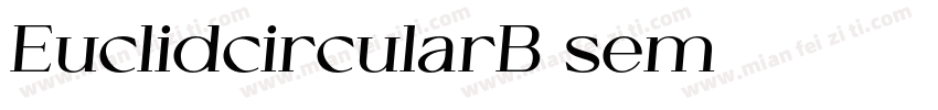 EuclidcircularB sem字体转换